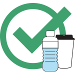 lidded beverage permitted icon