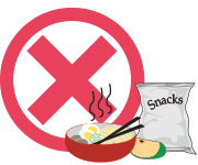food not permitted icon